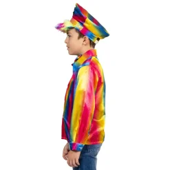 Sale Chemise Disco Arc-en-ciel Garçon - Taille 164 Enfant Déguisements Enfants