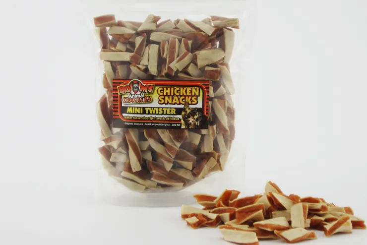 Clearance Chicken snack twister mini 250 gr Nutrition