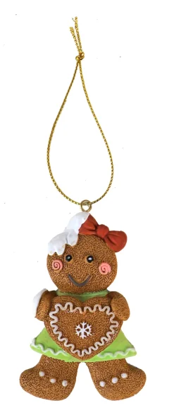 Online Cintre de Noël pain d'épice coeur 9,5cm Décoration De Sapin