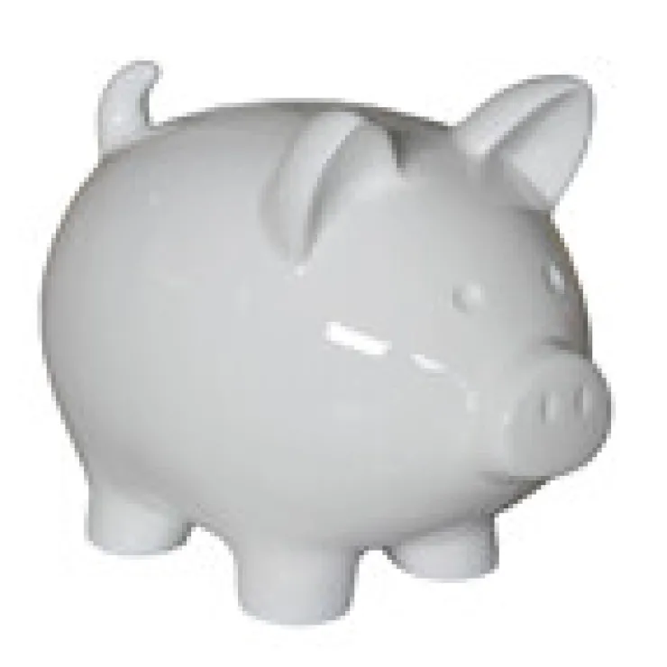 Hot Cochon décoratif gloss blanc H29 Figurines|Accessoires Décoratifs