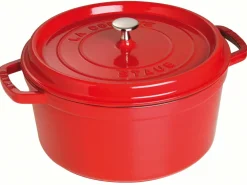 Hot Cocotte ronde cérise 28 cm Casseroles Et Poêles