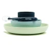 Hot Coffret de repas 4pcs vert/bleu Ustensiles De Repas