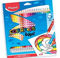 Hot Color'peps crayons de couleur 24 pièces Dessiner Et Écrire|Crayons