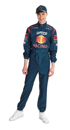 Online Combinaison de course Car Racer - Bleu - Taille 48 Déguisements Adultes