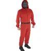 Best Combinaison enfant Squid Game rouge + masque Enfant Déguisements Enfants
