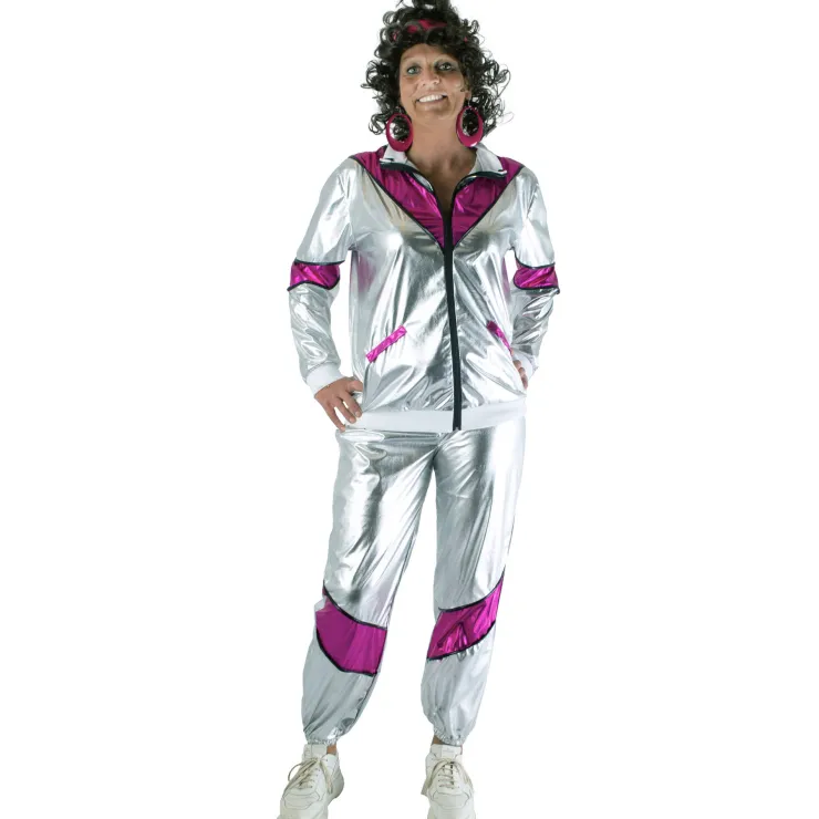 Outlet Combinaison Scarlet Sportif Femme - Argent/Violet - Taille 36/38 Déguisements Adultes
