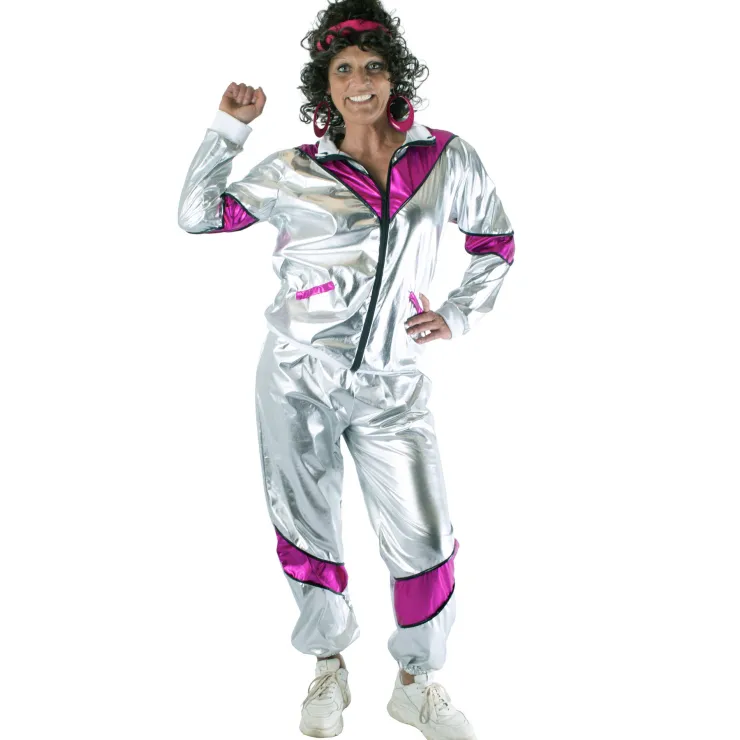 Outlet Combinaison Scarlet Sportif Femme - Argent/Violet - Taille 36/38 Déguisements Adultes