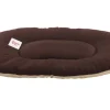 New Coussin beige / brun 90 x 60 x 9 cm Dormir Confortablement