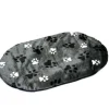 Outlet Coussin oval gris pattes 54 x 35 x 5 cm Dormir Confortablement