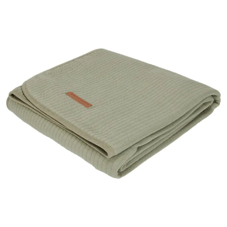 Outlet Couverture d’été pour berceau 70x100cm Pure Olive Linge De Lit