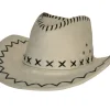 Discount Cow-boy en daim - Blanc Chapeaux Et Perruques