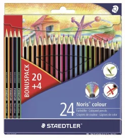 Sale Crayon couleur noris 20 + 4 gratuit Dessiner Et Écrire|Crayons
