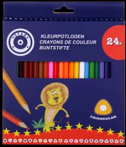 New Crayons de couleur 24 pièces Dessiner Et Écrire|Crayons