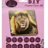 Outlet Crystal card kit lion 18x18cm Artisanat