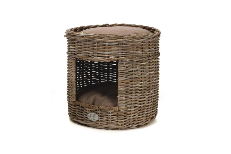 New Cube cat tower round 46 x 44 cm Dormir Confortablement