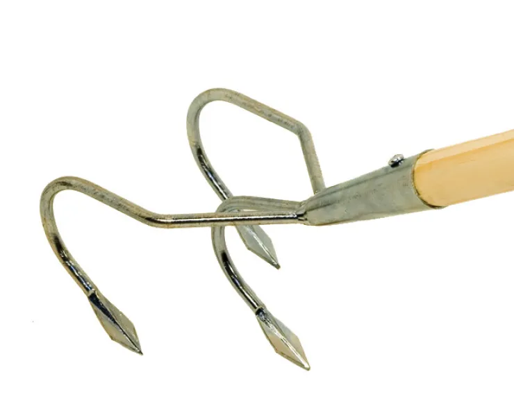 Clearance Cultivateur zingue 3 dents manche Outillage À Main