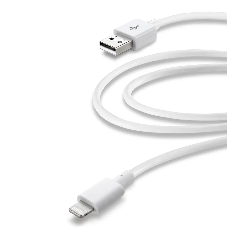 Data Cable Lightning 2M Silver Accessoires Smartphone