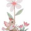 Sale Décoration tableau oiseau en bois 17,5cm Décoration De Pâques