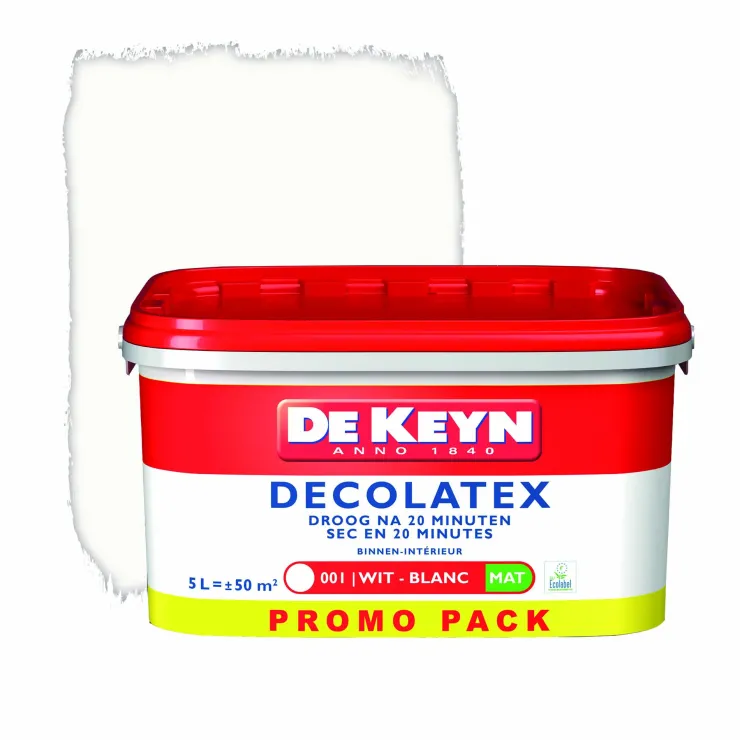 Hot Decolatex blanc promopack 5 L Peinture Mur Et Plafond|Peinture Pour Plafond Et Murale
