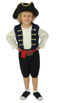 New Déguisement de pirate avec chapeau garçon - 3 pièces - Bleu - 5-6 ans Enfant Déguisements Enfants