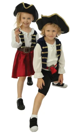 New Déguisement de pirate avec chapeau garçon - 3 pièces - Bleu - 5-6 ans Enfant Déguisements Enfants
