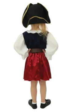 Online Déguisement de pirate avec chapeau fille - 3 pièces - Bleu - 3-4 ans Enfant Déguisements Enfants