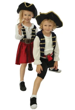 New Déguisement de pirate avec chapeau fille - 3 pièces - Bleu - 10-12 ans Enfant Déguisements Enfants
