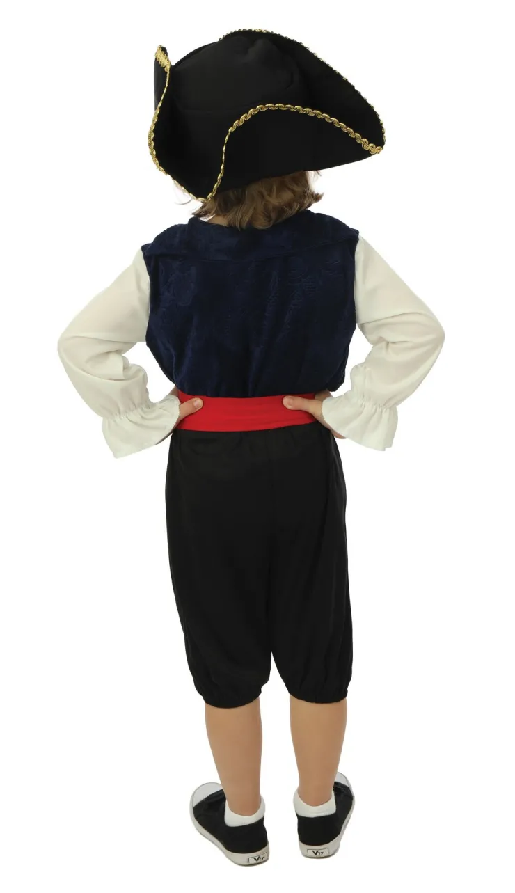 Clearance Déguisement de pirate avec chapeau garçon - 3 pièces - Bleu - 7-9 ans Enfant Déguisements Enfants