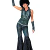 Online Déguisement Disco Combinaison Bleue Boogie Queen - Taille 44/46 Déguisements Adultes