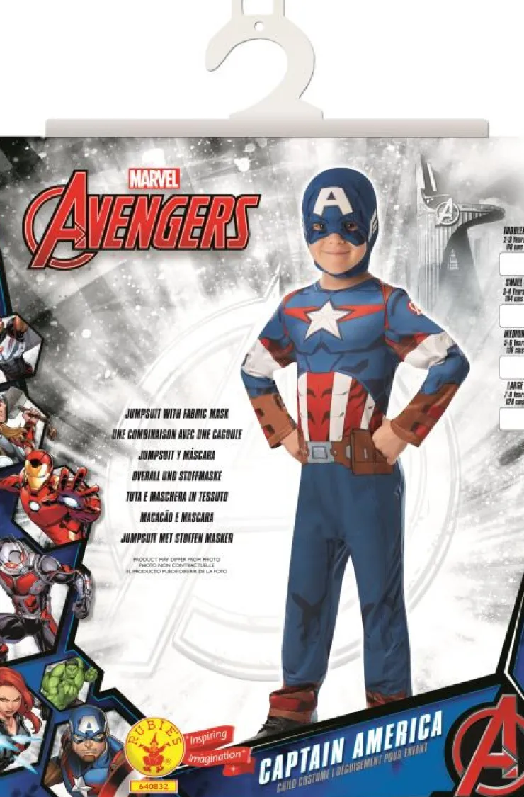 Discount Déguisement enfant Avengers Captain America - Taille 104 Jeu De Rôle|Déguisements Enfants