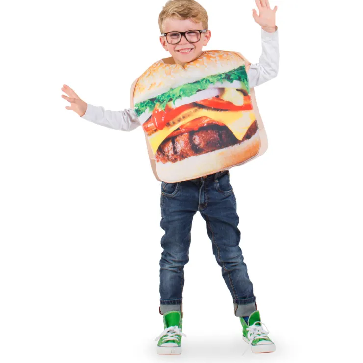 Sale Déguisement enfant Hamburger en mousse - Taille unique Enfant Déguisements Enfants