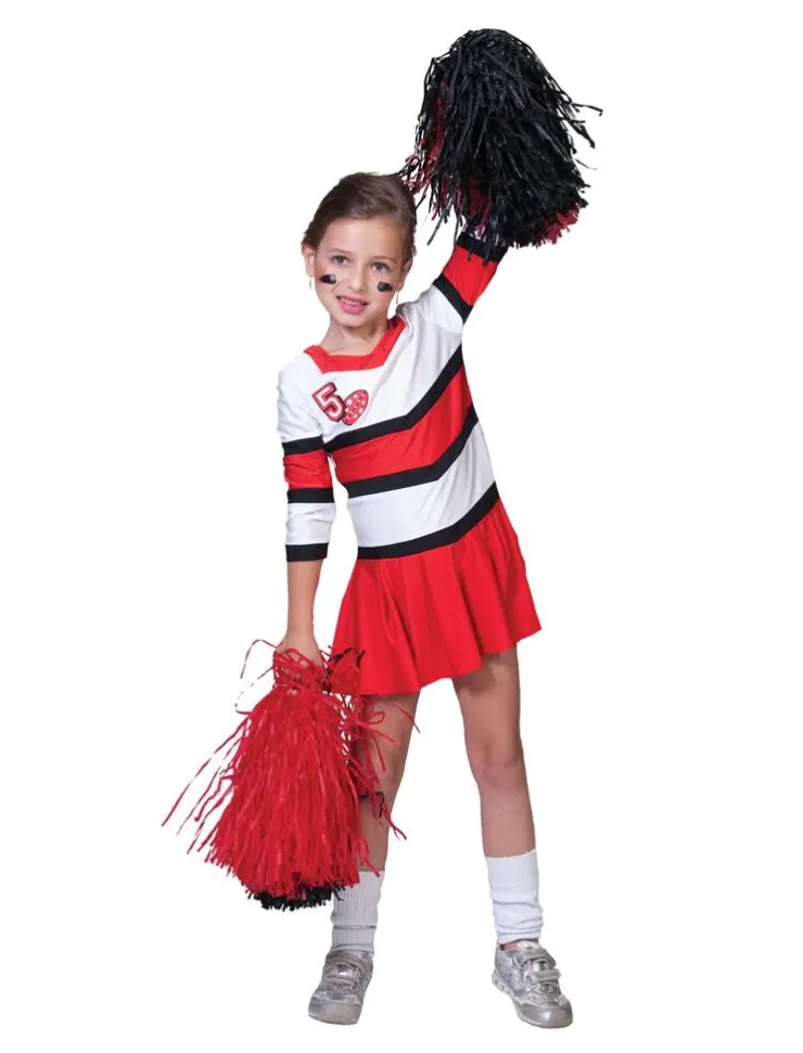 New Déguisement enfant pom-pom girl Angie - Taille 128 Enfant Déguisements Enfants