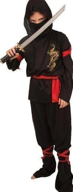 Sale Déguisement Ninja Golden Dragon - Taille 116 Enfant Déguisements Enfants