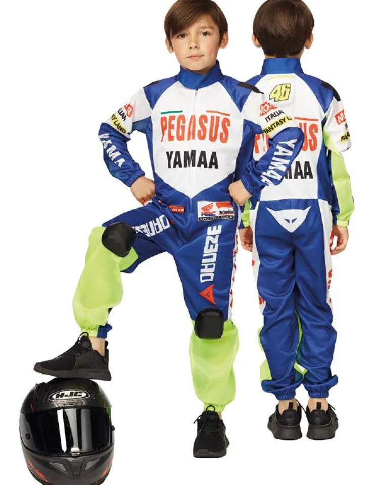 Hot Déguisement Pilote Moto Enfant - Taille 116 Enfant Déguisements Enfants