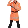 Hot Déguisement Policier Orange - Taille unique Déguisements Adultes