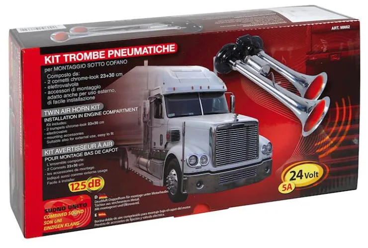 Outlet Double Avertisseur Trompe Pneumatique 24V Sécurité