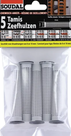 Clearance Douille perforée pour fixation chimique Colle