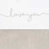 Discount Drap 120 x 150 cm Love You Nougat Coton Linge De Lit