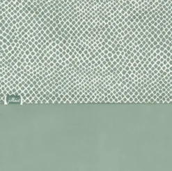Discount Drap 120 x 150 cm Snake Ash Green Coton Linge De Lit
