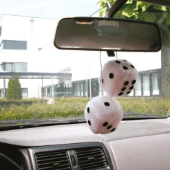 Hot Dés de peluche blanc Accessoires