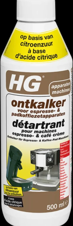 Hot Détartrant pour machines espresso- et café crème 0,5 L Machines À Café|Produits De Nettoyage