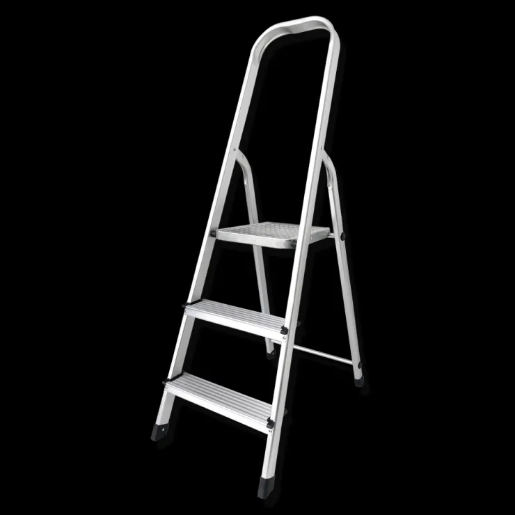 New Echelle en aluminium 3 marches Escabeaux|Escabeaux