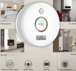 Sale PRO PK4910 Design Détecteur de monoxyde de carbone avec batterie de 10 ans Détecteurs Et Appareils De Mesure