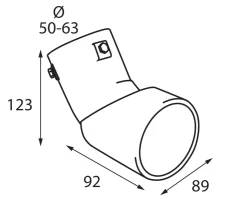 Clearance Embout D' Échappement TS-45 Accessoires Voiture