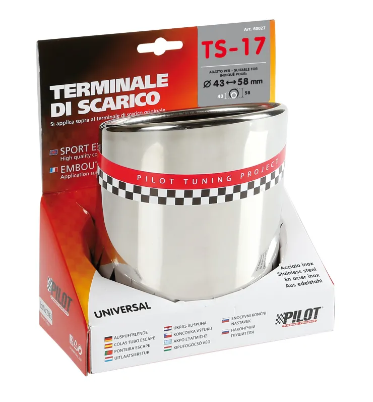 Hot Embout D' Échappement TS-17L Accessoires Voiture
