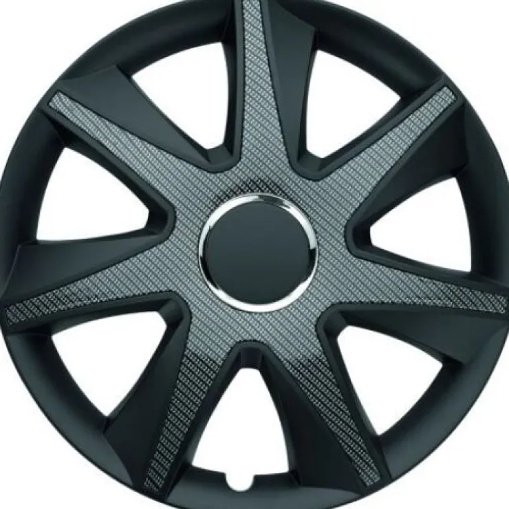 Hot Enjoliveur 15 set de 4 carbon dark Enjoliveurs