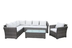 Sale Ensemble lounge Alicante en imitation osier Salons De Jardin|Meubles De Jardin
