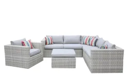 Clearance Ensemble lounge Arras en imitation osier Salons De Jardin|Meubles De Jardin