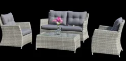 Hot Ensemble lounge Brisbane en wicker Salons De Jardin|Meubles De Jardin