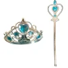 Ensemble princesse diadème + baguette avec pierres bleues Accessoires